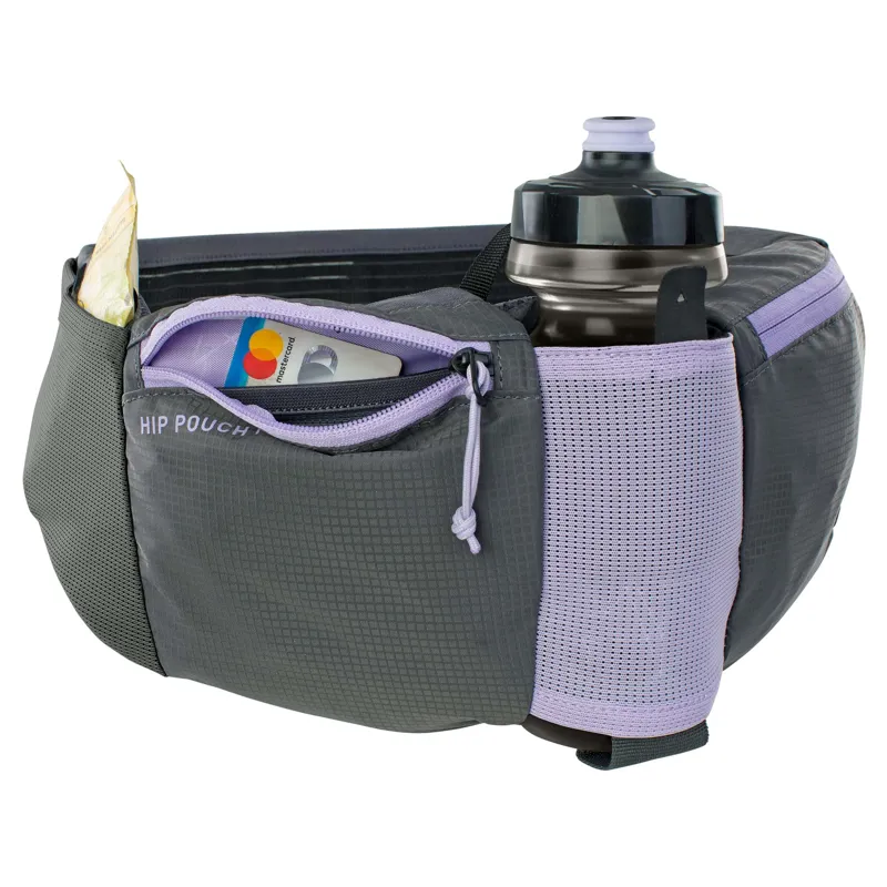 Evoc Hip Pouch Pro + Bottle - PURPLE-1